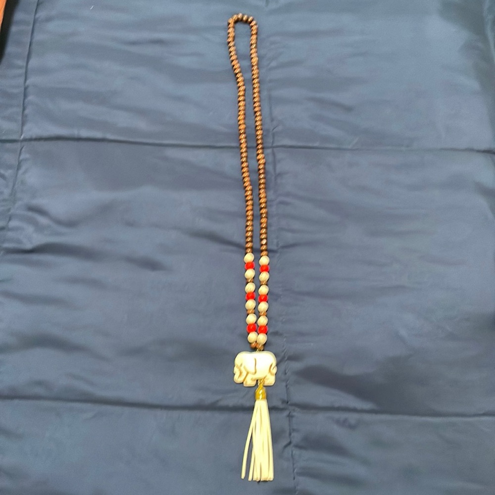 Beaded Elephant Necklace